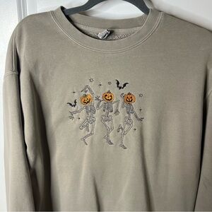 Dancing Pumpkin Skeleton Sweatshirt